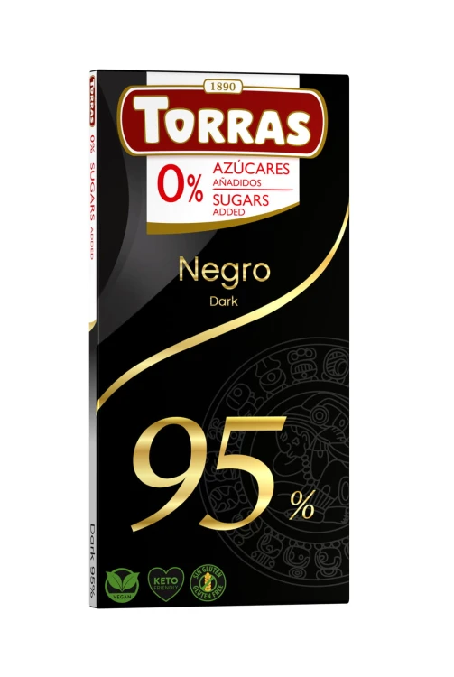 Czekolada gorzka 95� kakao bez dodatku cukru Torras 75g.jpg
