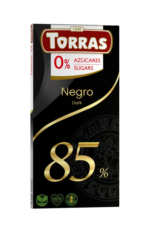 Czekolada gorzka 85� kakao bez cukru Torras 75g.jpg