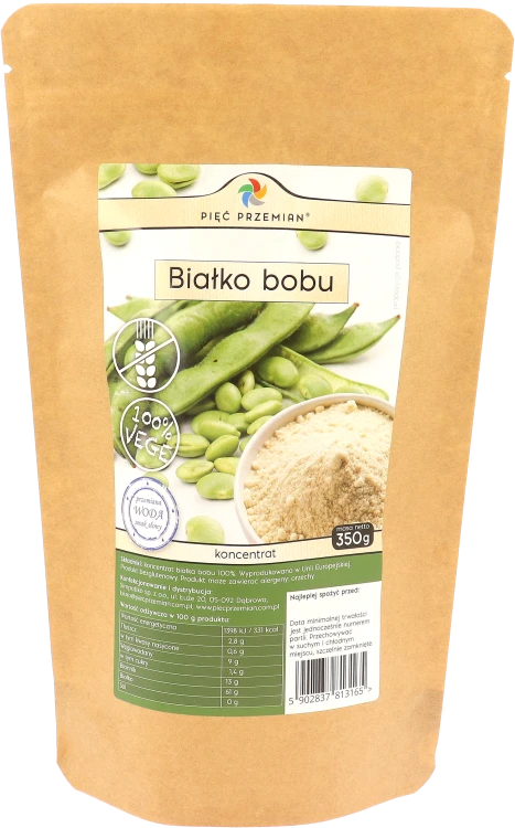 Białko bobu w papierowej torebce .png