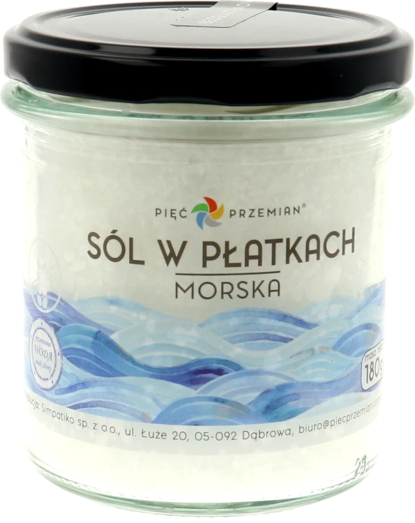 Sól morska w płatkach biała 180 g  .png