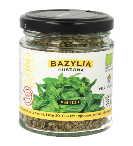 Bazylia suszona BIO 15g w szklanym słoiku.png