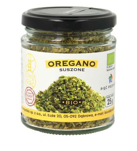 Oregano suszone BIO 25g w szklanym słoiku.png