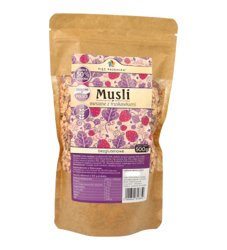 Musli owsiane z truskawkami bezglutenowe torebka 500g.png