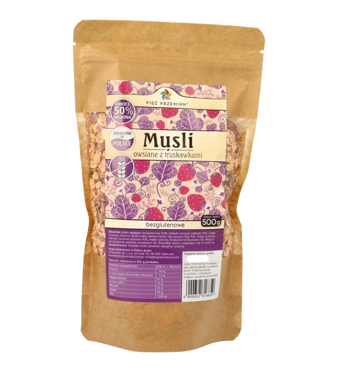 Musli owsiane z truskawkami bezglutenowe torebka 500g.png