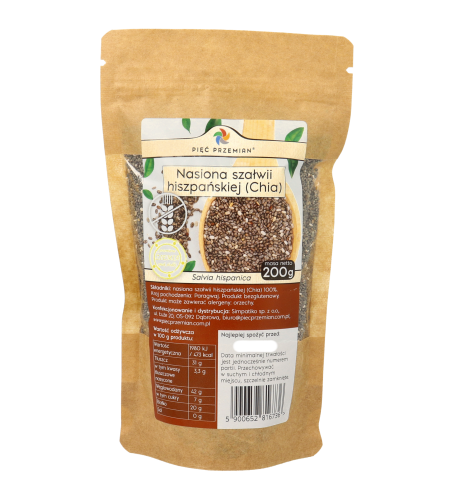 Nasiona sałwii hiszpańskiej (Chia) torebka 200g.png