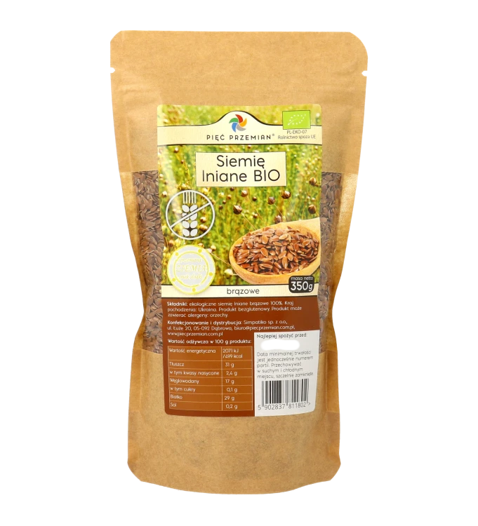 Siemię lniane BIO brązowe torebka 350g.png