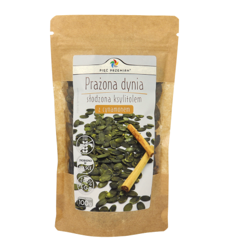 Prażona dynuia słodzona ksylitolem z cynamonem torebka 100g.png
