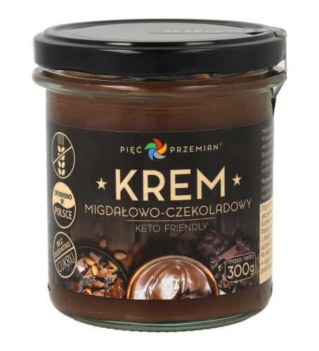 Krem migdałowo-czekoladowy KETO w słoiku 300 g.png