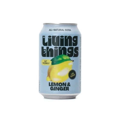 Living Things Probiotic Soda Cytryna i Imbir 330 ml