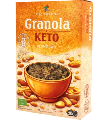 Granola KETO orzechowa bezglutenowa BIO 250 g