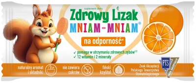 Zdrowy lizak Mniam-Mniam pomarańcza