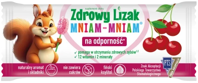 Zdrowy lizak Mniam-Mniam wiśnia