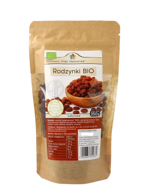 Rodzynki bezglutenowe BIO 250 g