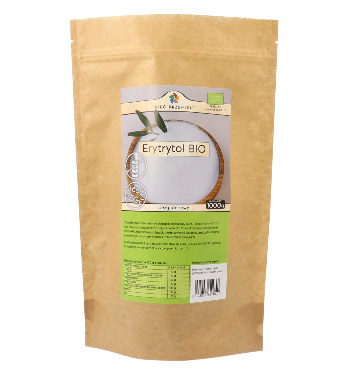 Erytrytol BIO 1000 g