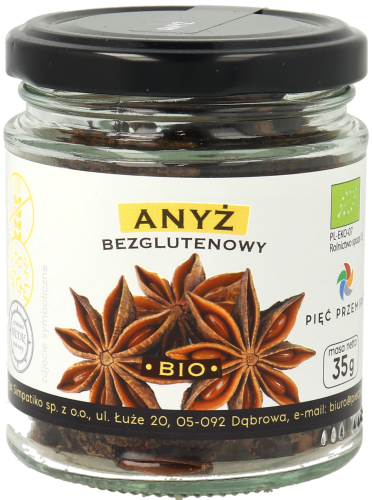 Anyż bezglutenowy BIO 35g w szklanym słoiku.png