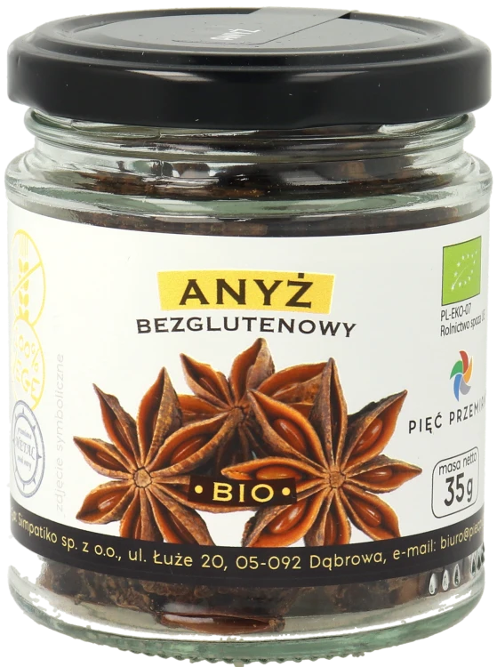 Anyż bezglutenowy BIO 35g w szklanym słoiku.png