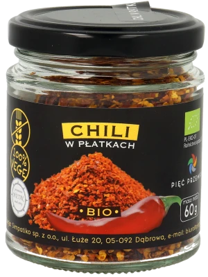 Chili w płatkach BIO 60 g 