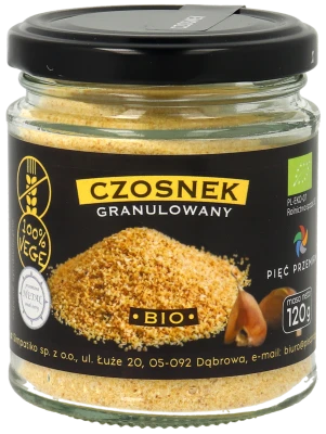 Czosnek granulowany BIO 120 g 