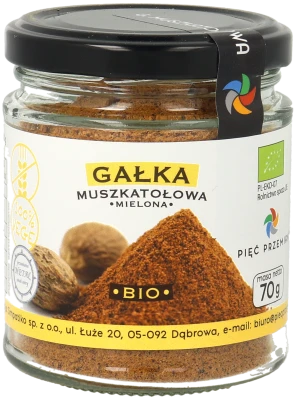 Gałka muszkatołowa mielona BIO 70 g