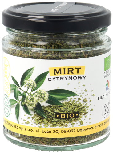 1 - Mirt cytrynowy BIO 40g w szklanym słoiku.png