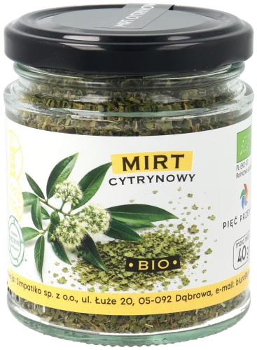 1 - Mirt cytrynowy BIO 40g w szklanym słoiku.png