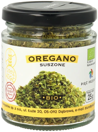 Oregano suszone BIO 25g w szklanym słoiku.png