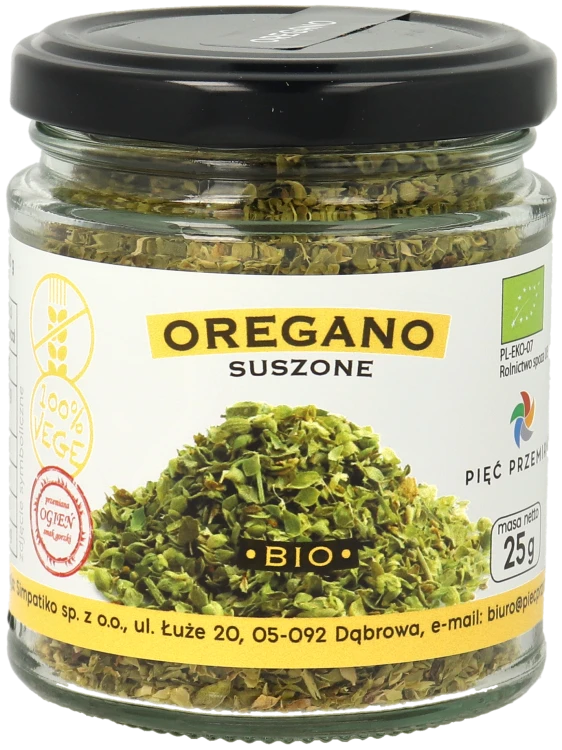 Oregano suszone BIO 25g w szklanym słoiku.png