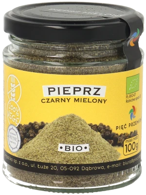 Pieprz czarny mielony BIO 100 g