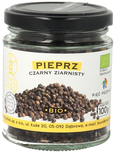 Pieprz czarny ziarnisty BIO 100g w szklanym słoiku.png