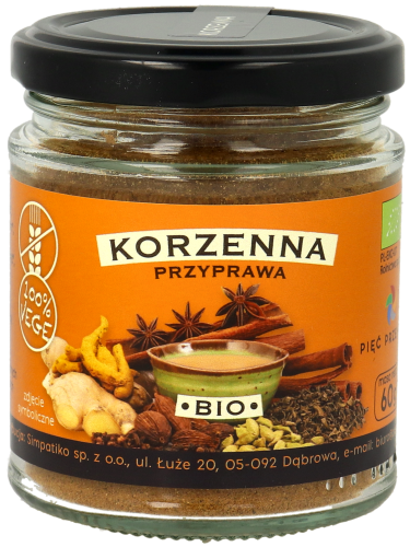 Korzenna przyprawa BIO 60g w szklanym słoiku.png