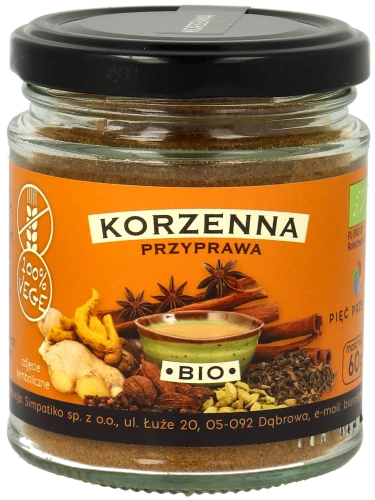 Korzenna przyprawa BIO 60g w szklanym słoiku.png