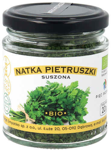 Natka pietruszki suszona BIO 20g w szklanym słoiku - 4.png
