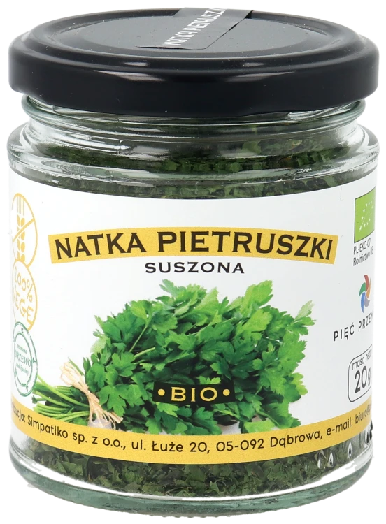 Natka pietruszki suszona BIO 20g w szklanym słoiku - 4.png