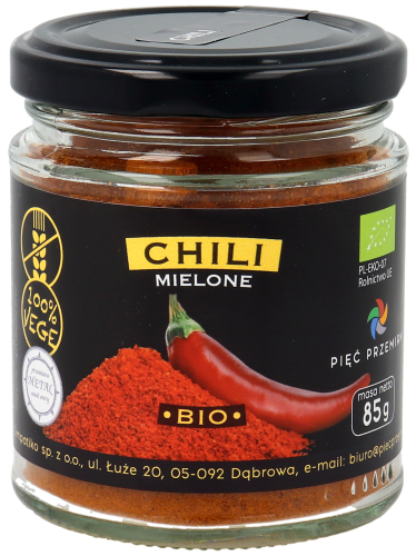 Chilli mielone BIO 85g w szklanym słoiku - 8.png