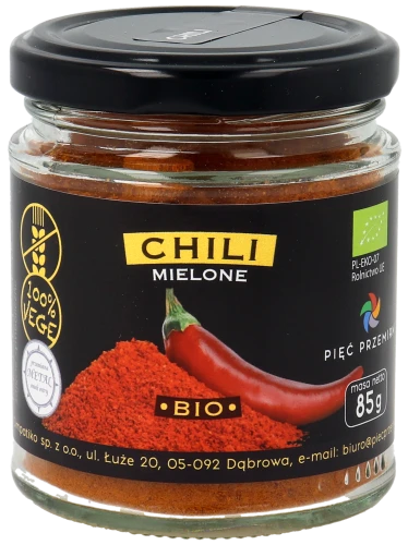 Chilli mielone BIO 85g w szklanym słoiku - 8.png