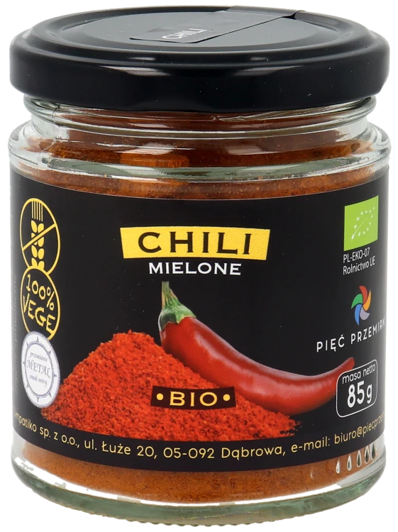 Chilli mielone BIO 85g w szklanym słoiku - 8.png