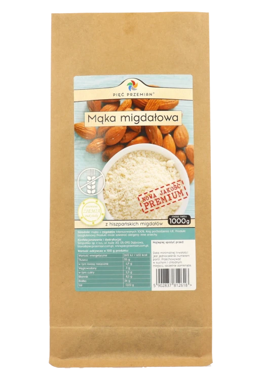 Mąka migdałowa PREMIUM bezglutenowa torebka 1000g.png