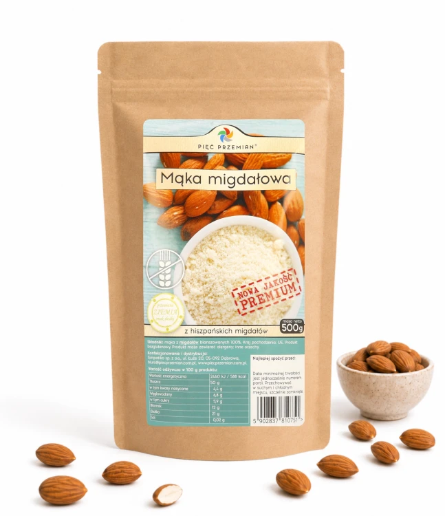 Mąka migdałowa PREMIUM 500g - zdjęcie reklamowe.png