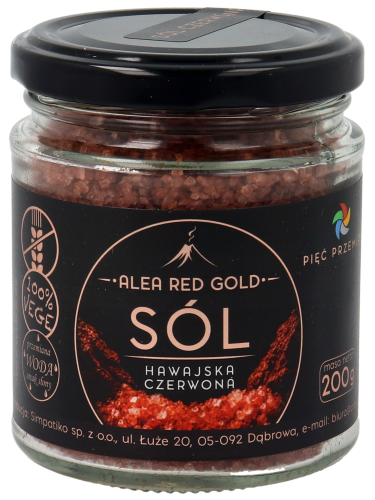 Sól Alea Red Gold 1-2 mm 200 g w szklanym słoiku - 1.png