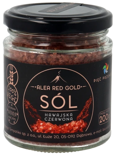 Sól Alea Red Gold 1-2 mm 200 g w szklanym słoiku - 1.png