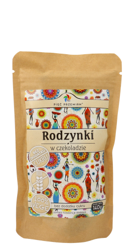 Rodzynki w czekoladzie bez cukru 140 g w torebce.png