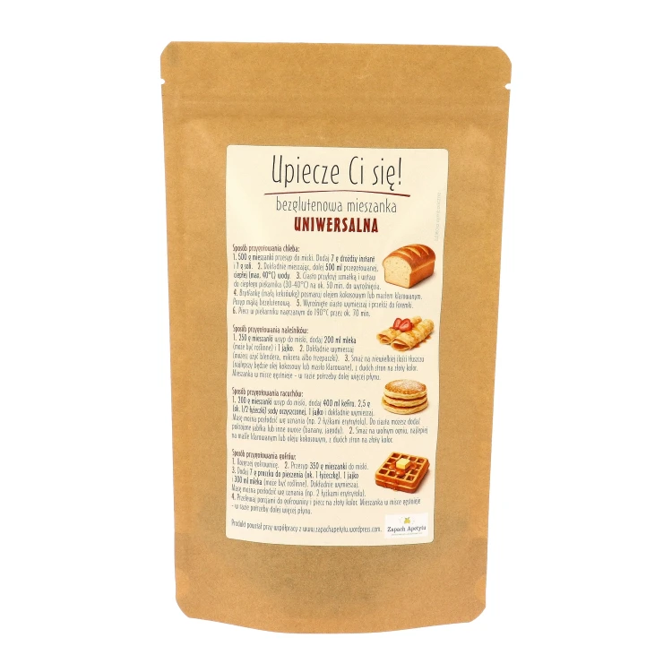 Mieszanka uniwersalna mąk bezglutenowych w papierowej torebce 500 g.webp