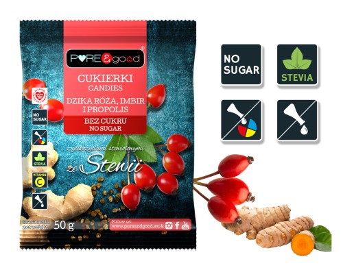 5903111903763-Cukierki z dziką różą, imbirem, propolisem bez cukru PURE&good 50g-2.jpeg