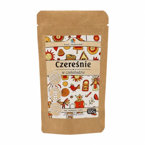 Czereśnie suszone w czekoladzie bez dodatku cukru 100 g.webp